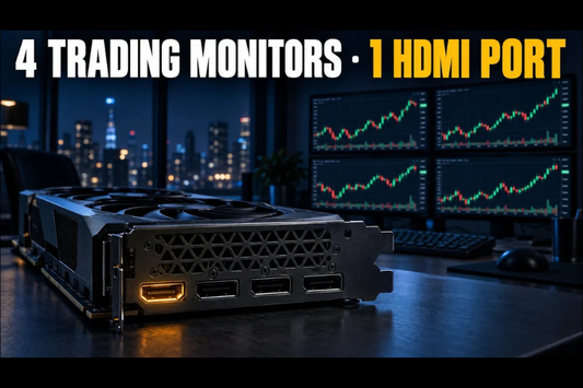 How to Connect 4 Monitors to a Trading Computer