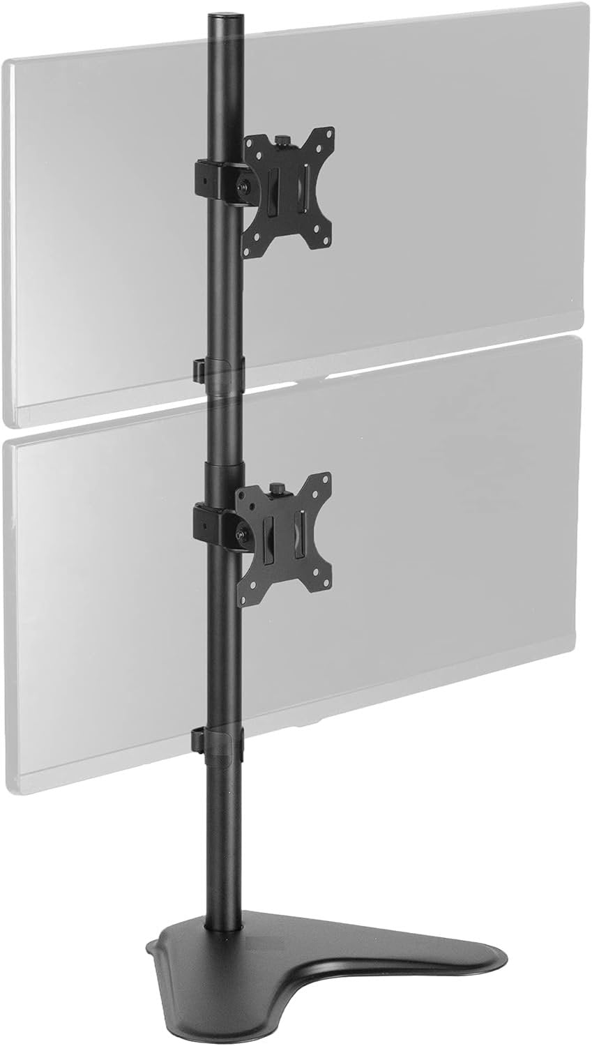 Vertical Dual Monitor Stand | Supports Up to 32-Inch Screens