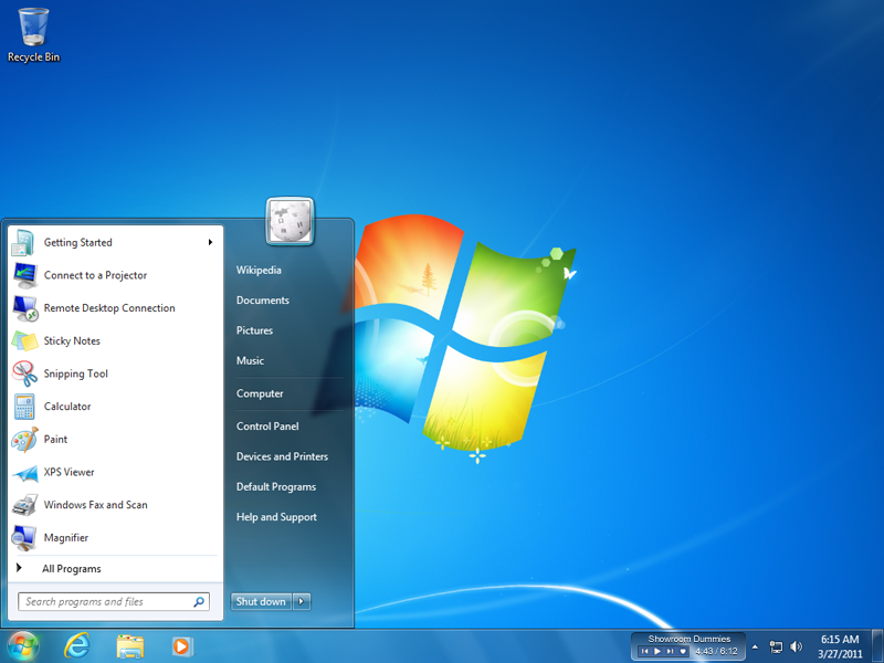 spread barra delle applicazioni di Windows 7 Windows 7